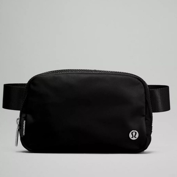 lululemon athletica Handbags - Lululemon Everywhere Belt Bag Black with Silver Hardware NWT in BAG LU9AX2S